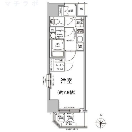 高岳駅 徒歩6分 10階の物件間取画像